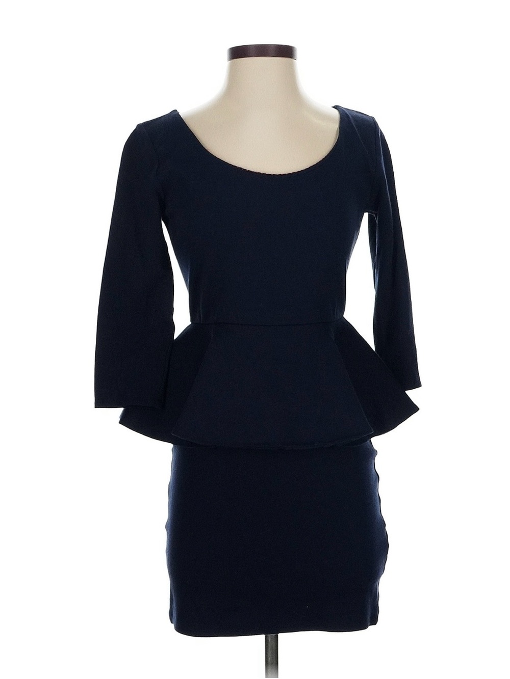 Alice + Olivia Employed “Amanda” Navy Blue Peplum Dress - Size 0 (XS)